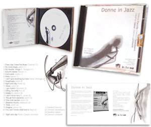 jazzWomen - illustrazioni e grafica CD by Andrea Franzosi, FranzRoom.net