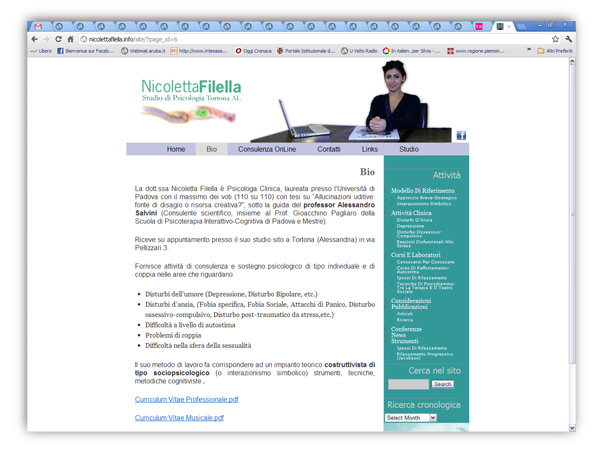 nicoletta filella website-design e sviluppo franzroom.net