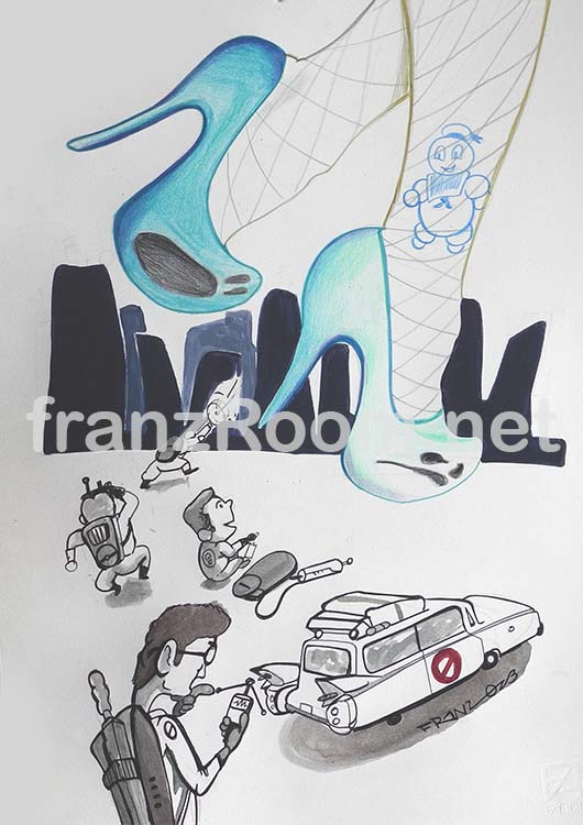 illustraScarpe GhostBusterS - Andrea Franzosi franzroom.net