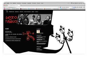 Deseo De Tango website by franzRoom.net