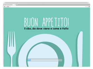 Buon Appetito, web app sul cibo per i bambini - di A. Franzosi e D. Bonaldo - html5/css3/js - franZroom.net