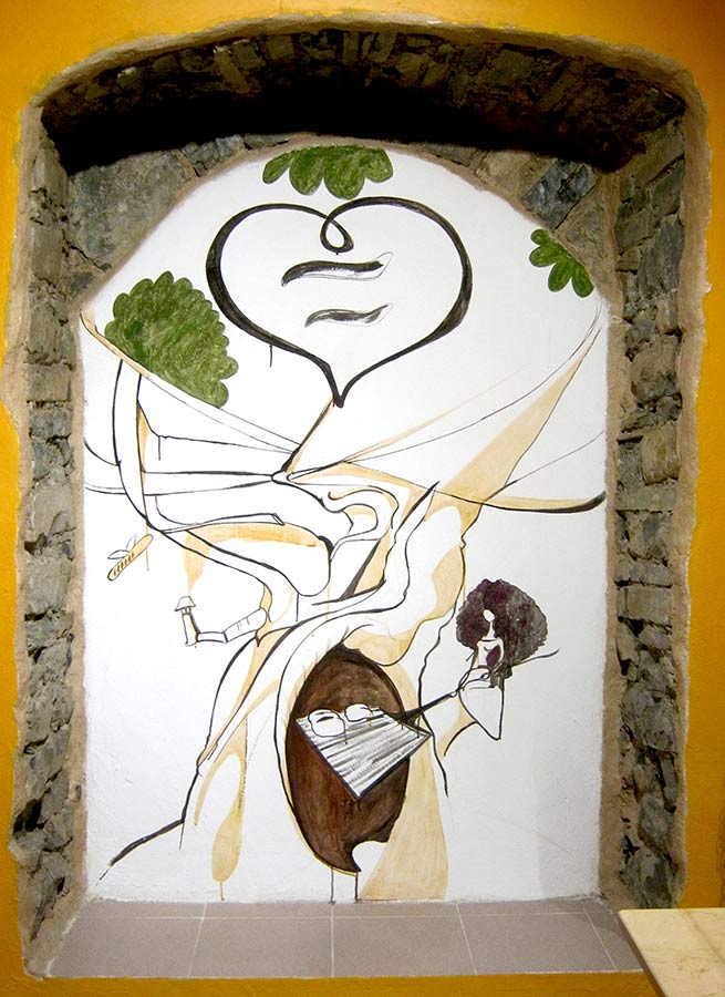 Decorazione Murale, l'Albero del Pane, avanzamento - Andrea Franzosi, franzRoom.net