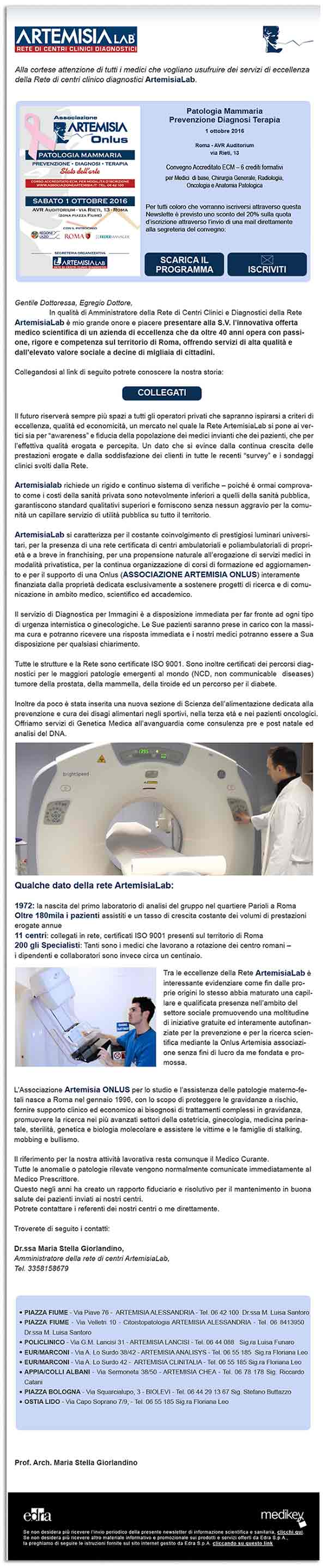 Grafica newsletter farmaceutica - franzRoom.net