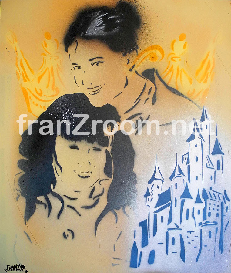 PrincipessandO - ritratti a stencil, Andrea Franzosi - franzRoom.net
