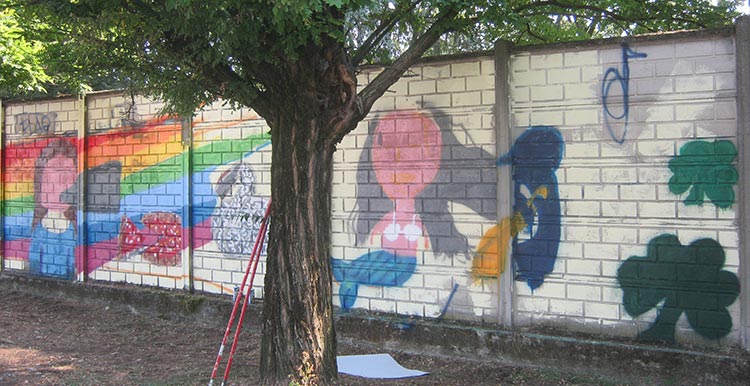 Laboratorio di disegno e graffiti per You Ar'T - franZroom.net