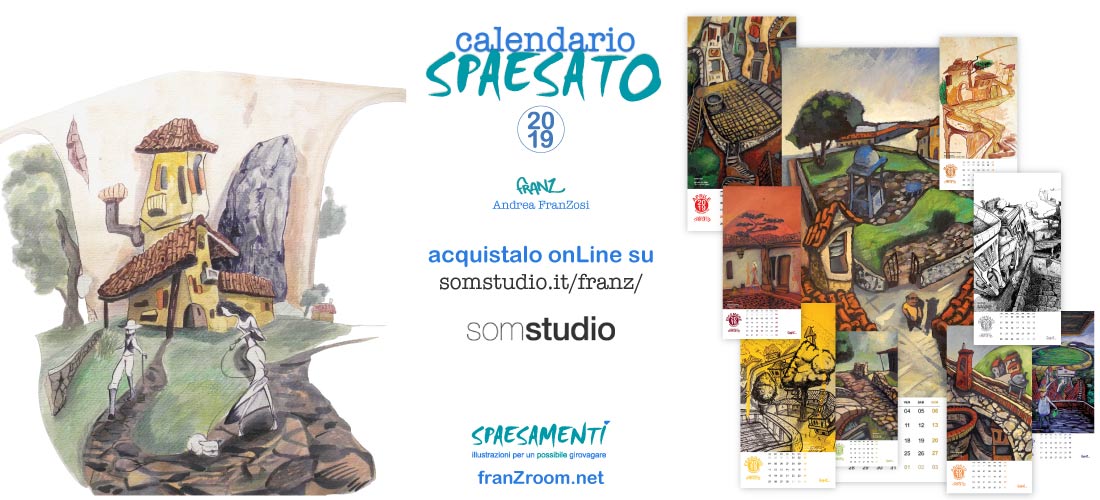 Calendario Spaesato 2019, acquistalo onLine - Andrea Franzosi, franZroom.net