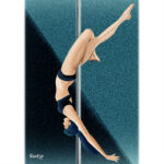 Flecss - Pole Dance illustrations - Andrea FranZosi franZroom.net