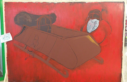 Pannello dipinto al LivePaint per MondoBrico, lavori in corso - Tortona - Andrea Franzosi - franZroom.net
