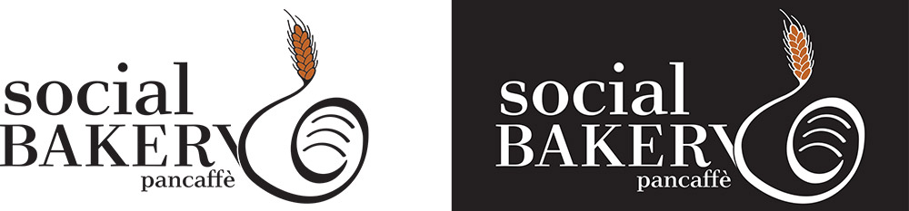 Social Bakery logo design - Andrea FranZosi, franZroom.net