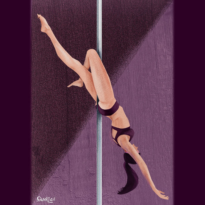 Flecss - Pole Dance illustrations - Andrea FranZosi franZroom.net